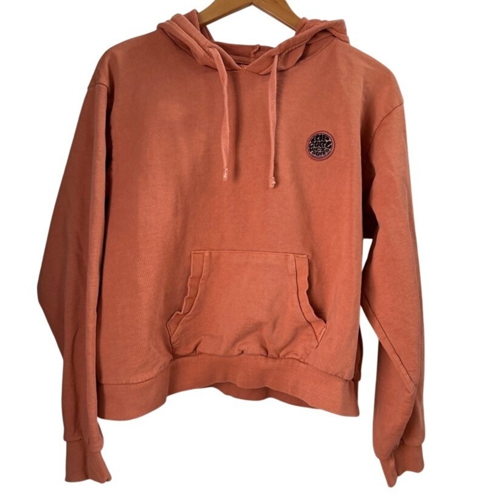 Rip Curl Womens Hoodie Wetsuits Logo S Orange Terracotta Surf Beach Sweatshirt